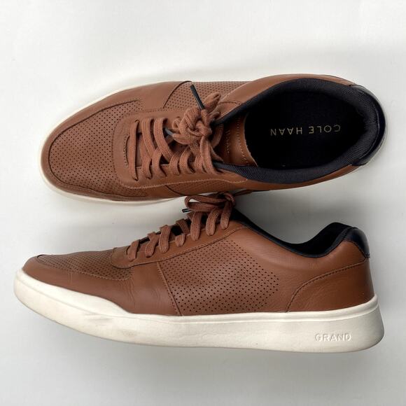 Cole Haan Men's Grand Crosscourt Perforated Sneakers 10.5 Wide - Picture 4 of 10